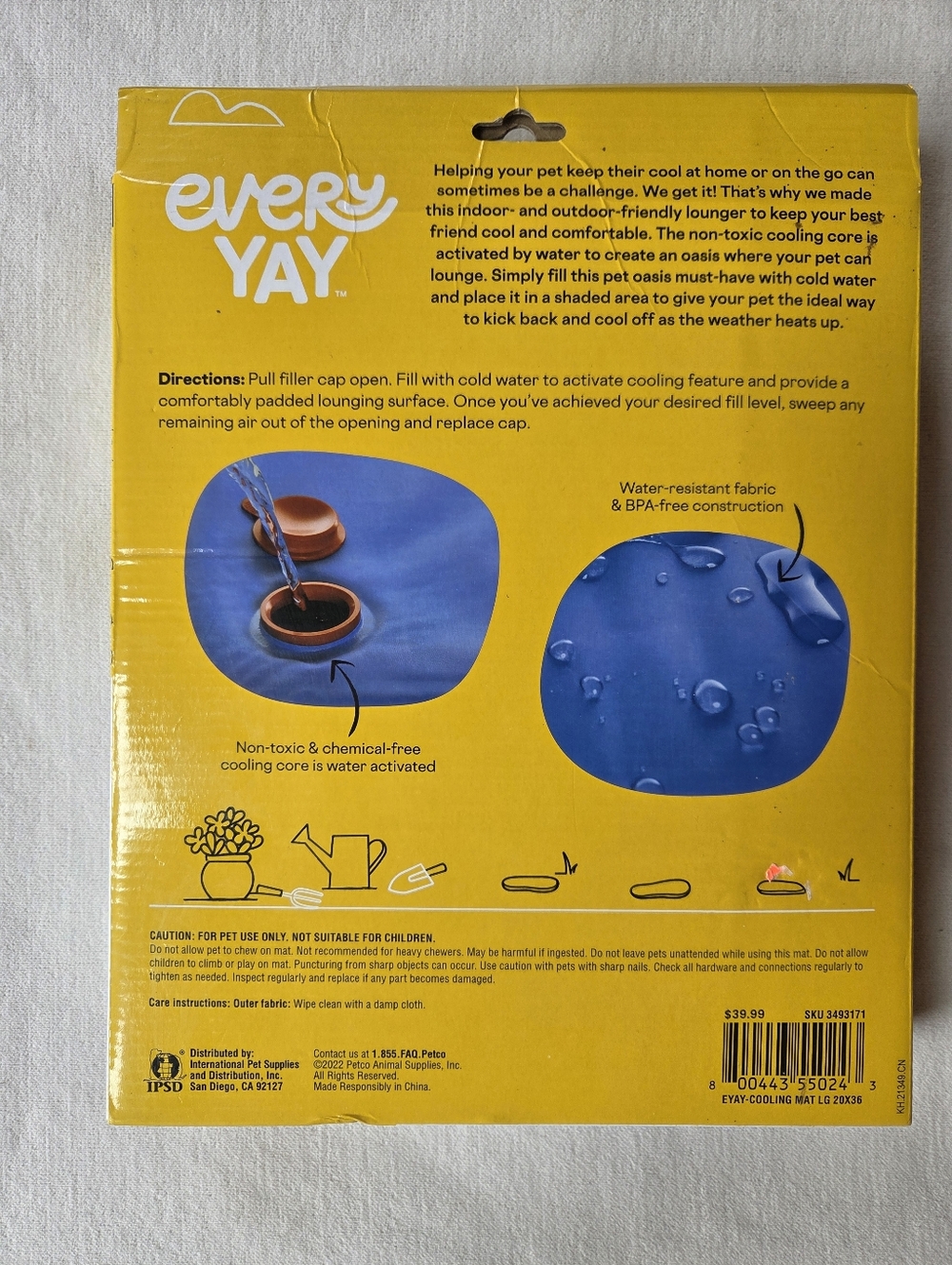 EveryYay Keepin' it Cool Cooling Pet Mat Large - Picture 2 of 2